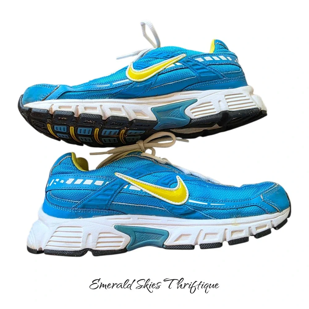 Nike Womens Initiator 394053-481 Blue Low Top Lace Up Running Size 9 free ship
